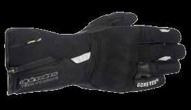 JET ROAD GORE-TEX GLOVE // ALL WEATHER RIDING Innovative leather, stretch polyamide and textile construction for optimised levels of comfort and performance.