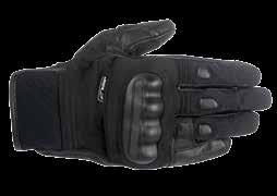 High finger-bridge helps prevent finger separation and leather twisting around the fingers in the event of an accident.