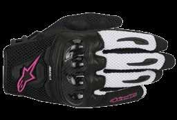 STELLA SMX-2 AIR CARBON V2 GLOVE // PERFORMANCE RIDING Constructed from durable goat leather associated with 3D mesh top hand which provide an optimised airflow Reinforcements on palm and thumb