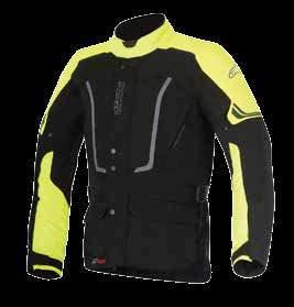 VALPARAISO 2 TEXTILE JACKET // ALL WEATHER RIDING / ADVENTURE TOURING Multi-material main shell construction for durability, with abrasion and tear-resistant panels in critical impact areas with