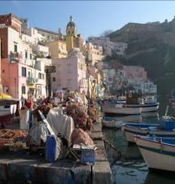 During this tour you ll visit all three: the most famous, but also Ischia and Procida. You start your tour on the smallest and least known island: Procida.