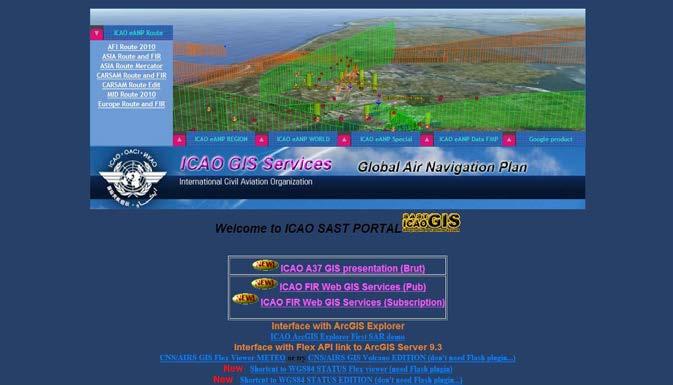 GIS (Geographic Information System) Tools Electronic ANP : www.gis.icao.