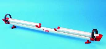 telescopic rail that can be adjusted to the desired extension, supplied