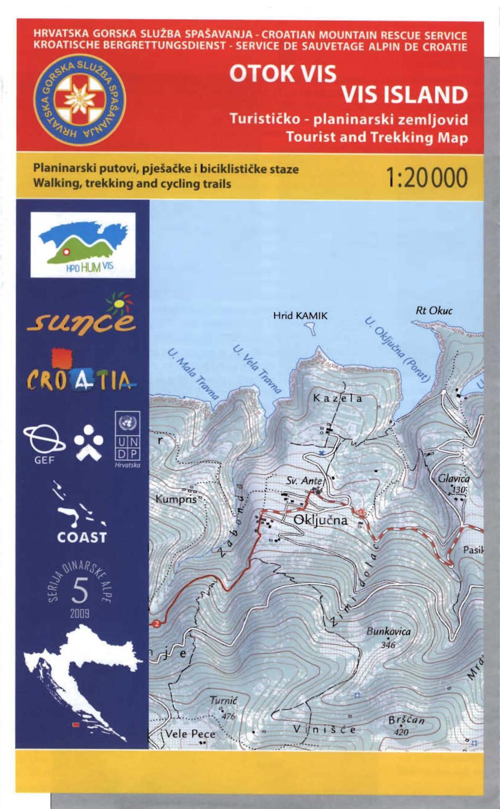 MAP AND ATLAS REVIEWS Analysis and Comparison of Three Tourist-Hiking Maps ISLAND OF VIS Tourist-hiking map Nature Park BIOKOVO Tourist-hiking map ORJEN-SNIJEŽNICA Hiking-tourist map The Croatian