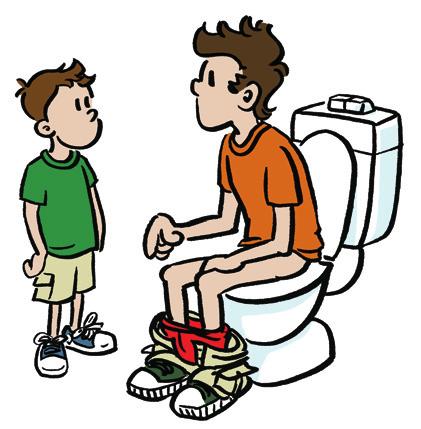Ask your support worker how to get the right seat for your child. Use the seat each time your child sits on the toilet.