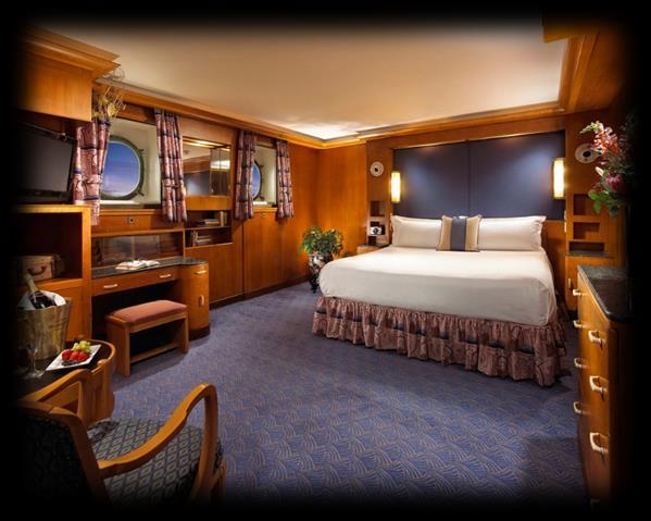 Each stateroom is unique with its own personality and offers a real glimpse into what transatlantic travel was like during the 30's,