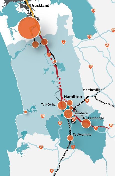Waikato Regional 2018 update to the Waikato Regional Land Transport Plan 2015-2045 Key transport challenges needing to be addressed in North Waikato have been identified through the recently