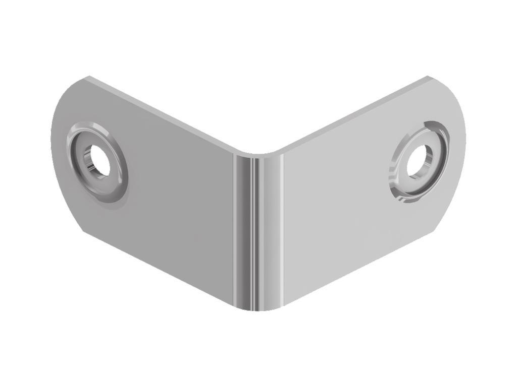04-707800 Small Two Hole Clamp with Rivet Protectors Mat: Steel Finish: Zinc Plate Wt:.02kg /.