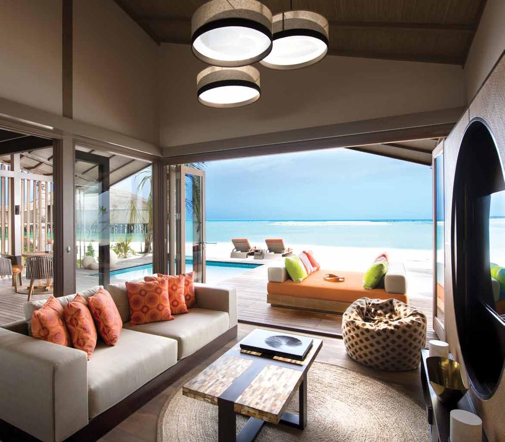 12 my essence is beauty 17 SUNRISE OVERWATER VILLAS Size: 151 sqm Amenities: air-conditioning, WIFI, DVD/Blue ray player, MP3 dock, flat TV screen in the room and living area, telephone, mini bar,