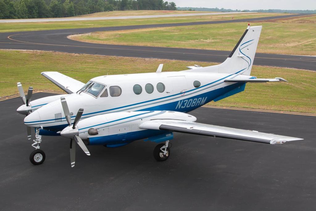 1974 Beechcraft King Air C90 N308RM Luxury and comfort in an affordable aircraft that is economical to own and operate.. Exterior This King Air makes a stunning impression everywhere you go!