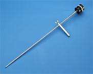 9 Emptying of the sample tube can be done by use of an adjustable piston rod.