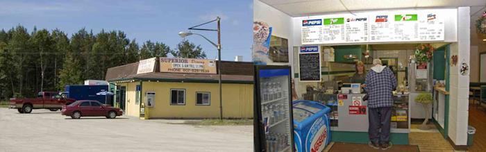 Superior Dining, located on Highway 17, 1-807-825-1539, 360 days a year - 7:30am to
