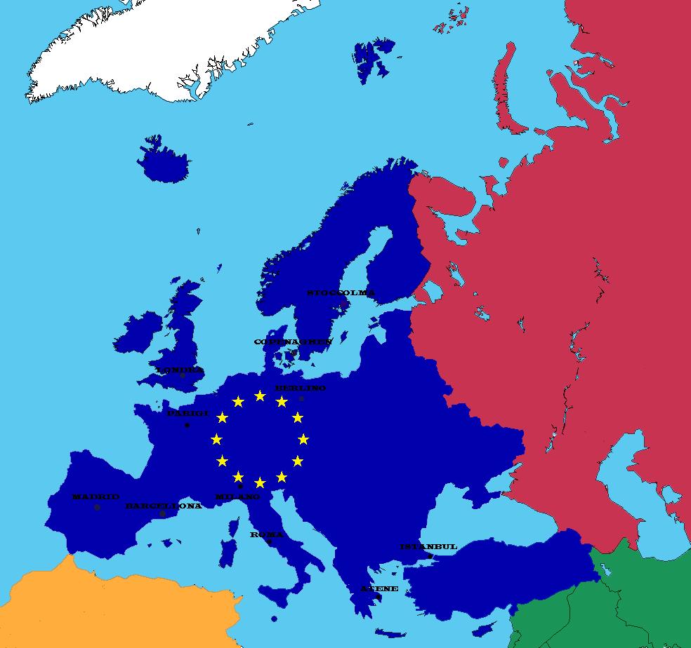 Fig.4. Harta gjeografike - Territori i Federatës Evropiane.