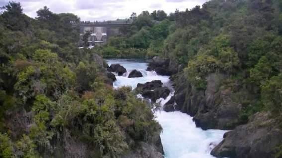 The surging rapids have been harnessed to produce environmentally sustainable hydroelectric power.