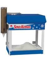 Case quantities also available. Sno Kone, Machine requires 32-lb of cubed ice per 100 cones $ 84.