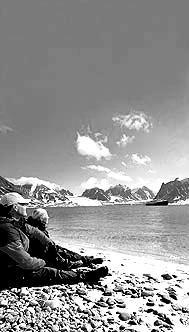 Gunnar Isachsen was the leader of the expeditions and Signe was his wife s name. In this bay Signehamna, the Germans established a weatherstation during the second world war.