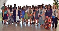 Samantha Mann (front row, second from right), granddaughter of Yad Vashem Trustees David and Esther Mann, visited Yad Vashem on 17 July, along with her teaching