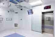 It includes doors for operating rooms, analysis laboratories, X-ray diagnostic imaging rooms, and controlled access areas.