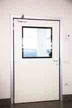 MNUL SIMY SELING SWING DOORS Product description The manual version of the door comes with a wall frame equipped for hinges, ready to be mounted on rabbets in the wall or on a subframe.