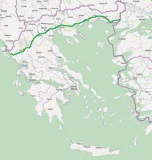 Egnatia Motorway Tender for Expression of Interest (Phase A) Identity Length: 670km Two traffic lanes per direction, a central reserve and an emergency lane 63 road interchanges 177 major bridges 350