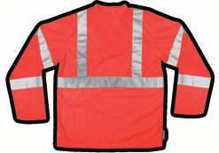 ANSI Class 3 These vest are intended to provide the highest level of visibility when workers are in increased danger due to