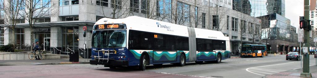 ST Express Bus Service Concept Offers higher capacity, higher speed service, generally with more frequency than local bus service Utilizes high-occupancy vehicle (HOV) lanes and other priority