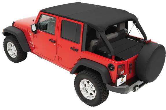 Installation Instructions Bikini, Safari Version For Use With or Without Door Surrounds Vehicle Application Jeep Wrangler JK Unlimited (4 Door) 2010 to Current Part Number: 52584 Must be used with a