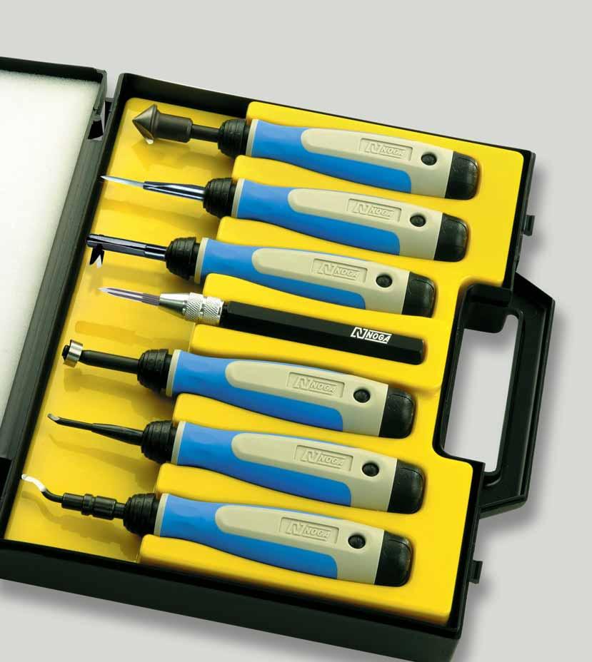 deburring system THESET SP7700 The 7 most popular deburring tools you need to carry for any deburring application. Packed in one handy box.