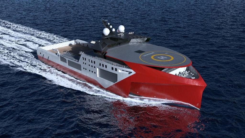 VARD - Concept Operations MPSV Multi Purpose Supply Vessel Improved field support in remote and harsh environments Crew transport Focus on HSE, life saving, comfort High Speed 25 knots in comfort