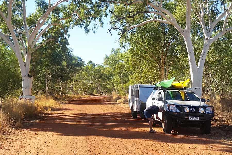 Take your time to enjoy the scenery when driving through Central Australia. Photo: Bob West.