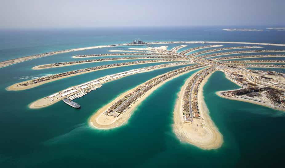 PALM JUMEIRAH The world s largest man-made island An unparalleled feat of engineering that can even be seen from space, Palm Jumeirah is the world s largest man-made island covering an area of 7