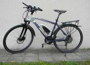 ) Also includes Saddle bag (water-repellent), handlebar bag (waterrepellent), Electric Bike A Pedelec is an electro bike which assists with electric support only when pedaling.