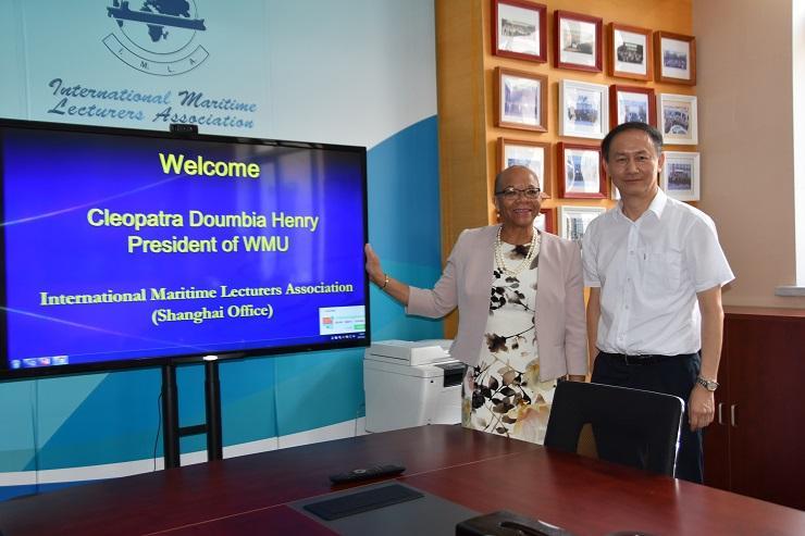 IMLA Chair Met with WMU President On 27th August 2017, Dr. Cleopatra Doumbia-Henry, President of the WMU (World Maritime University), and Prof.