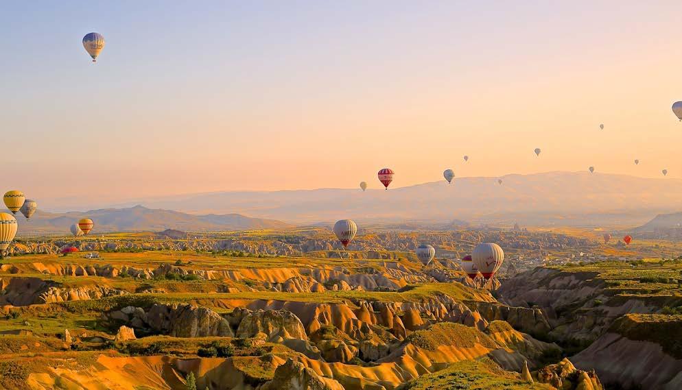 Day 12 - Tuesday 1st October 2019 Goreme (B) Early birds have the option of taking a hot air balloon over the otherworldly Cappadocian landscape. The scene at sunrise is sure to take your breath away.
