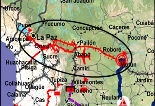 24 CENTRAL BIOCEANIC RAILWAY CORRIDOR (BOLIVIAN SECTION) HUB: CENTRAL INTEROCEANIC GROUP/S: G5 COUNTRIES: BOLIVIA ESTIMATED INVESTMENT: US$6.