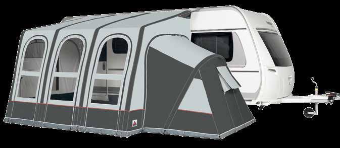 - Roof lining included Futura 330 Air All Season FUTURA AIR ALL SEASON 16 Height: Designed to fit caravans from 235-255 cm in height Sizes: Futura 220 AIR: 220 x 250 cm base Futura 330 AIR: 330 x 250