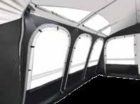 ventilation doors in both side panels Ventilation panels above the windows which can be closed Frame: Fibre reinforced and aluminium roof