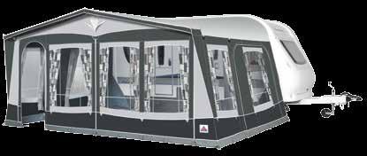 Royal 350 Separate partition wall (Optional Extra) Luxurious awning with lots of options Seasonally sited campers demand the very highest quality materials for comfortable and relaxing holidays.
