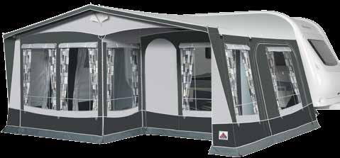 All Royal 350 De Luxe awnings are now fitted with window blinds for extra security and complete privacy. This very desirable feature is the very latest must have feature for seasonally sited awnings.
