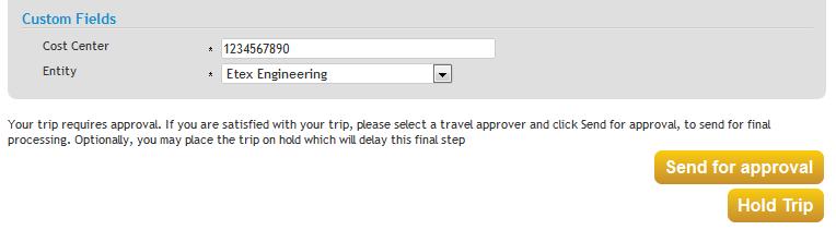 This information is required in order to complete the trip request.