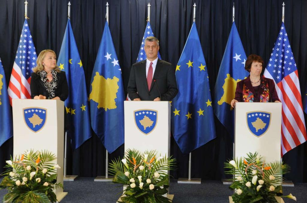 On 30 October, the HR/VP Catherine Ashton arrived in Kosovo, along side the US Secretary of State, Hilary Clinton.