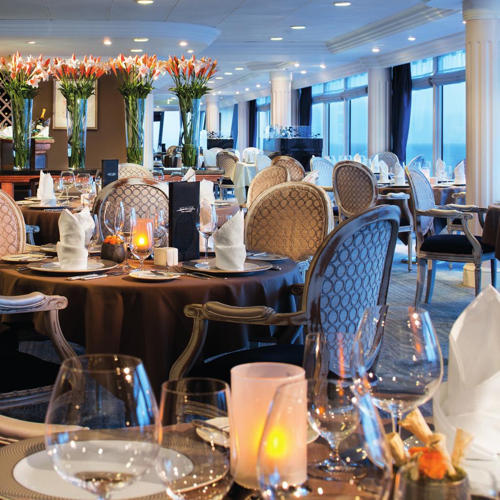 ALL OF THIS TRAVEL TALK IS MAKING US HUNGRY. At Azamara, we don t take dining lightly.