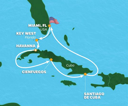 FRI 6 APR AT SEA/SPA DAY SAT 7 APR MIAMI, FLORIDA, USA 7:00 AM CRUISE ONLY PER PERSON FARES START FROM CLUB SUITE 3917 CLUB BALCONY 2657 CLUB OCEANVIEW 2,117 CLUB INTERIOR 1,727 FLY/CRUISE PER PERSON