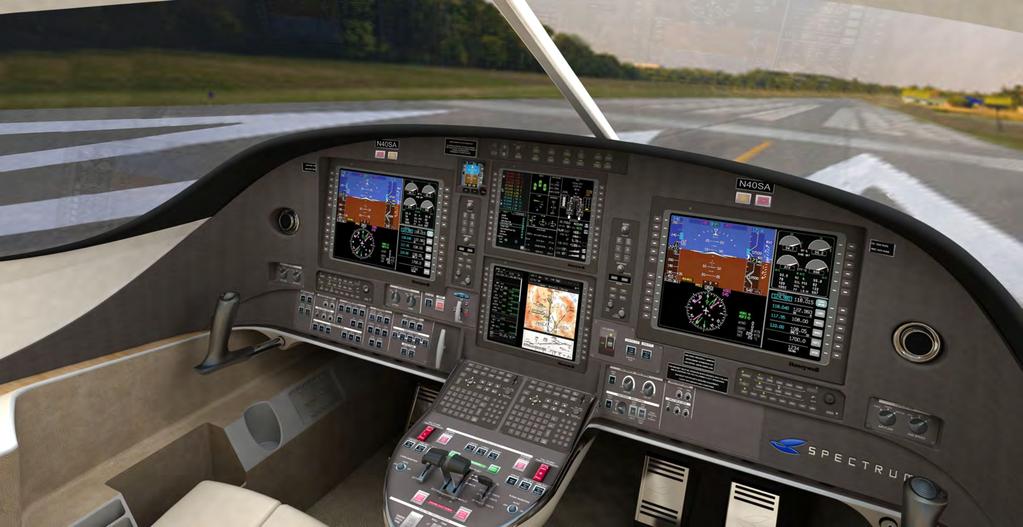 Spectrum has selected the Honeywell Primus Apex avionics suite for the Freedom.