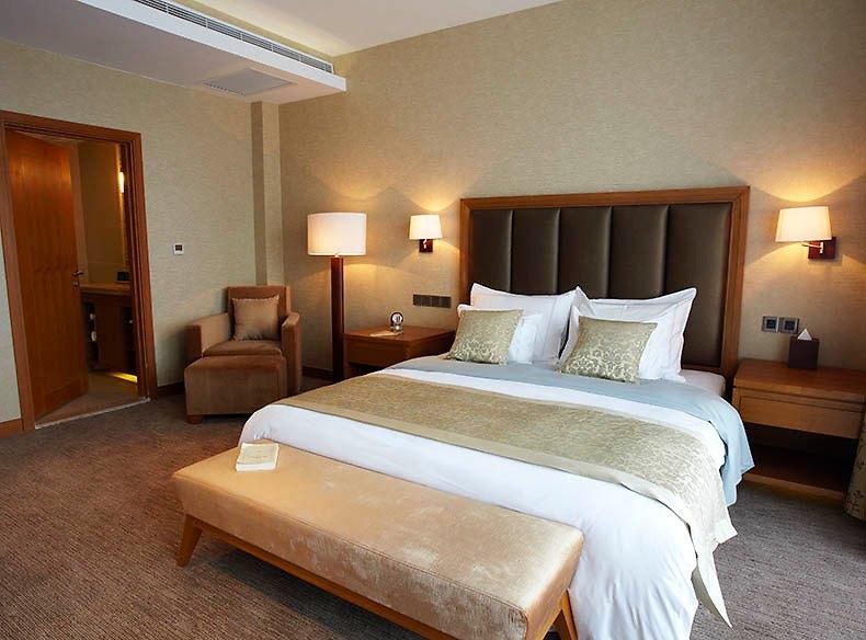 Accommodation Category Name Minimum area (sq m) Strengths Capacity Amenities Deluxe Deluxe Room 30 Lounge area Asian triple electrical plugs / 220 Volts, Air conditioning / Heating Deluxe