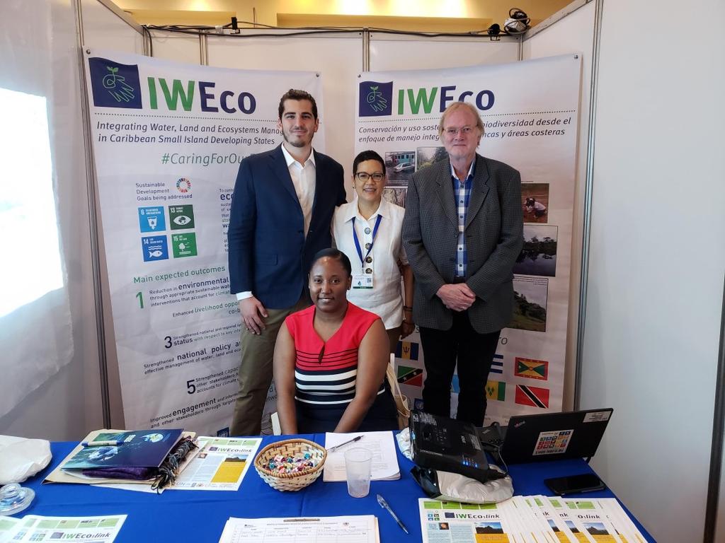 6 IWEco participation in CWWA - reaching decision-makers IWEco s team at CWWA 2018: Marco Ferrario, Donna Sue Spencer, Jan Betlem, and (sitting) Shamene Parker.