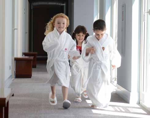 children big and small We welcome children of all ages. Younger ones will arrive to our special check-in ladder, enjoy splash time in our pool and meet friends at our weekend Kids Club.