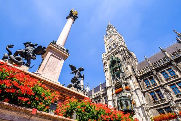 A local guide joins us on a city orientation tour of Munich including a walking tour of the city center. We see the Olympic Grounds, Nymphenburg Castle, and the Glockenspiel on the main city square.
