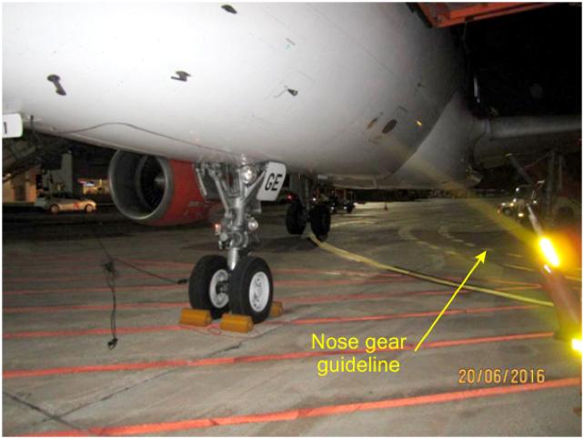 facilities The nose gear wheels