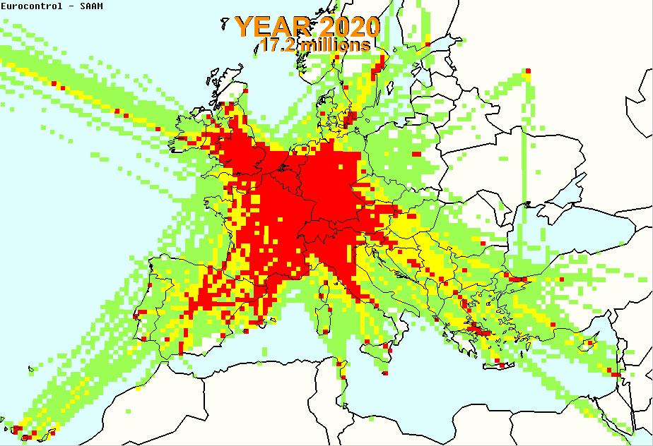 The challenges of traffic growth 2008: 10,000,000 controlled movements (EUR) Air traffic will have doubled by 2030 The complex nature of traffic is an important factor The Belgian airspace is the